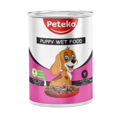 Yavru Tavuklu Etli Yaş Konserve Köpek Maması 400 Gr. 36'lı Koli