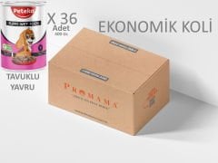 Yavru Tavuklu Etli Yaş Konserve Köpek Maması 400 Gr. 36'lı Koli