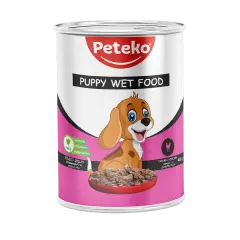 Yavru Tavuklu Etli Yaş Konserve Köpek Maması 400 Gr. 36'lı Koli